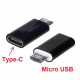 Перехідник із Micro на TYPE-C для смартфонів та інших пристроїв / Чорний