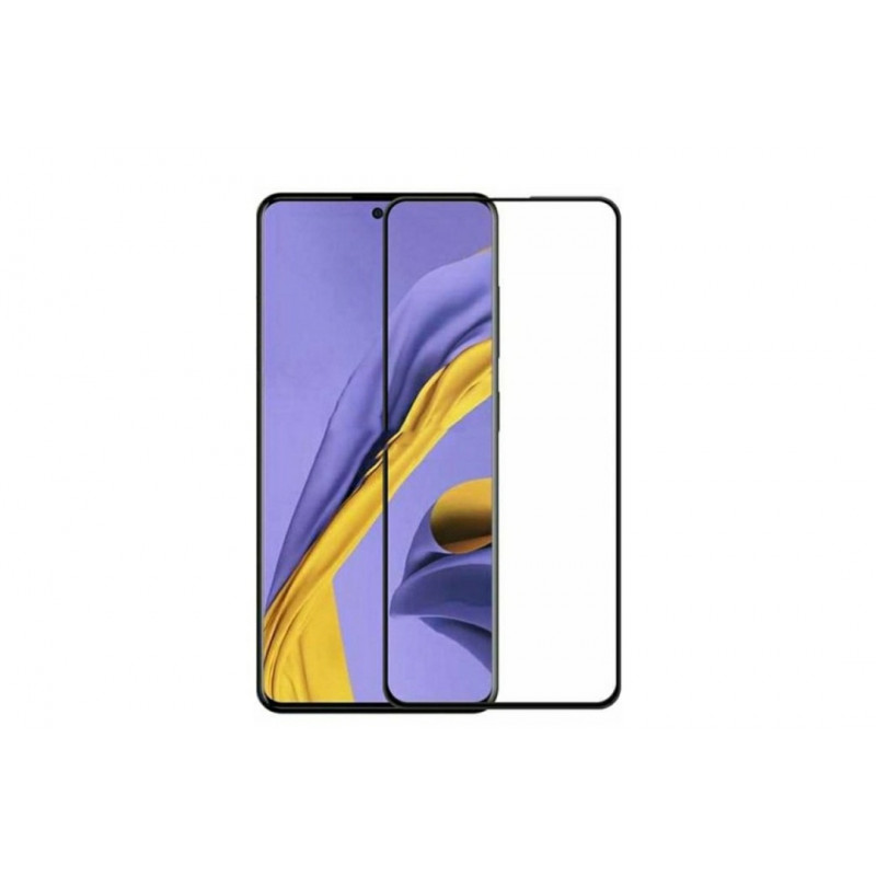 Загартоване захисне скло на Samsung Galaxy A72 (A725)  Чорна рамка