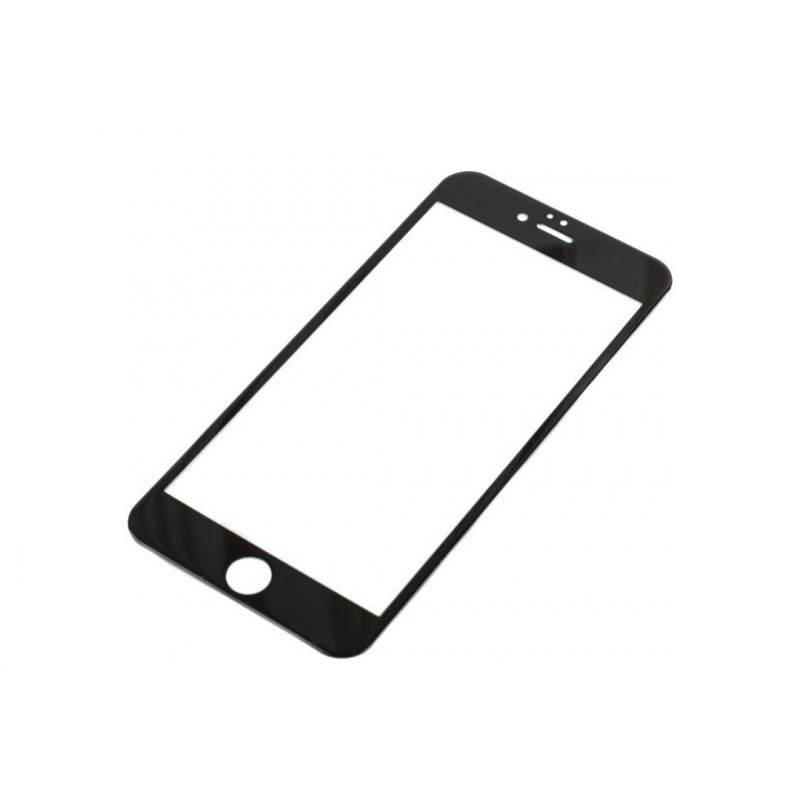 Закаленное защитное стекло на Iphone 6 Plus Полное покритие  Черная рамка