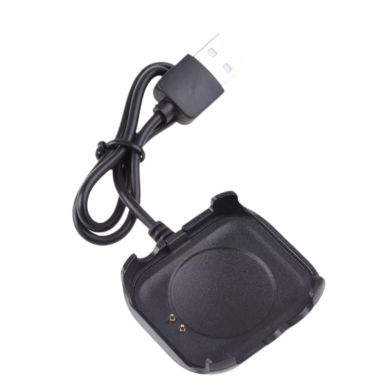 Зарядний USB кабель на розумний годинник HW22  30 см. Чорний