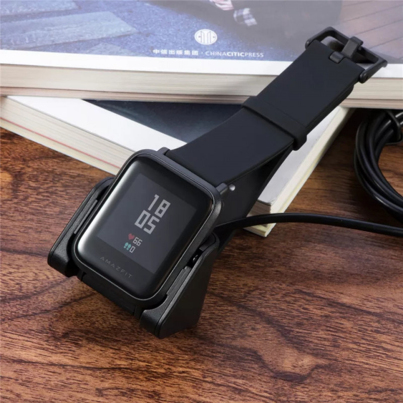Зарядна USB станція на розумний годинник Xiaomi Huami Amazfit Bip A1608 1 метр  Чорний