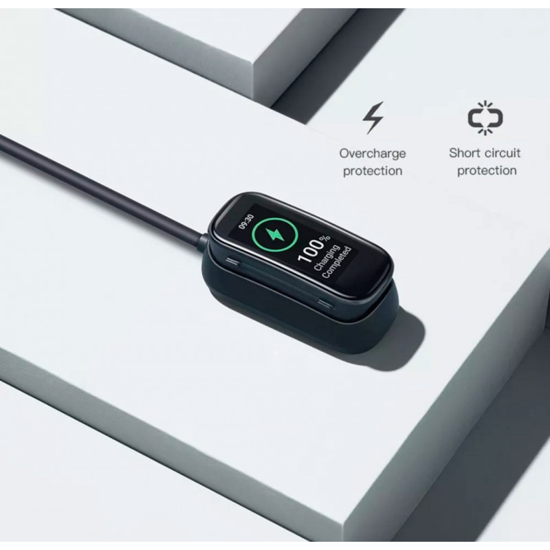Зарядний USB кабель на розумний годинник Oppo Band AB96  100 см. Чорний