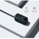 Зарядний USB кабель на розумний годинник Oppo Band AB96  100 см. Чорний