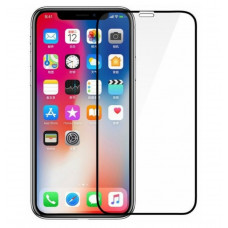 Загартоване захисне скло на Iphone XS Max / Повне покриття / Чорна рамка