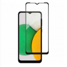 Загартоване скло на  Samsung A03S  / Повне покриття / Чорна рамка