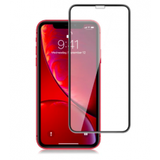 Загартоване скло на  Iphone XR / Повне покриття / Чорна рамка