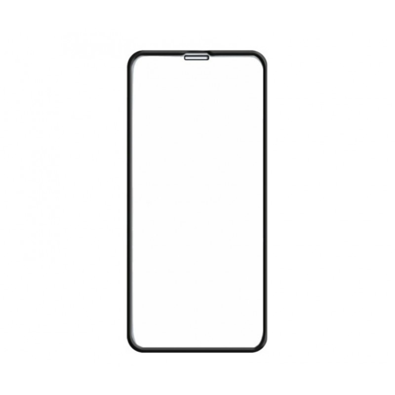 Закаленное стекло на Iphone 11 / Полное покритие /  Черная рамка