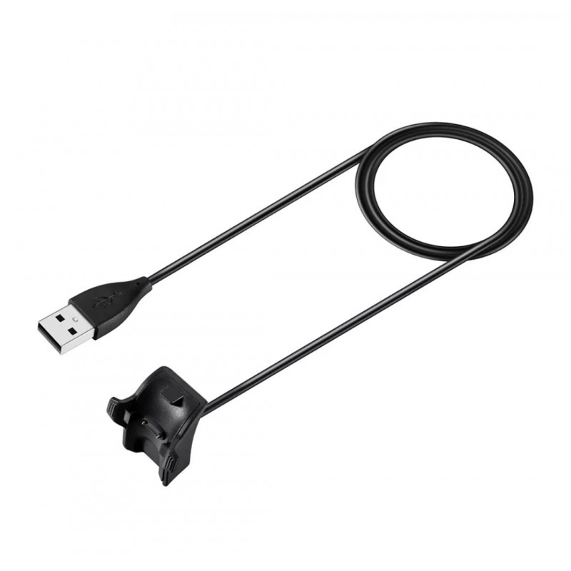 Зарядний USB кабель для браслета Honor Band 3 / Honor Band 4 / Honor Band 5 / 100 см. Чорний