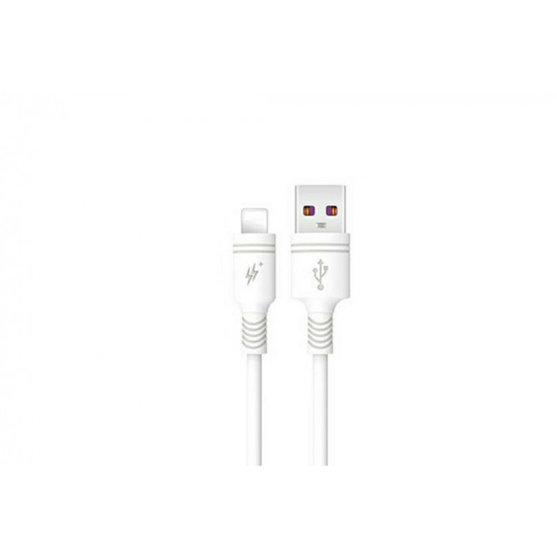 Кабель XO  Lightning - USB для смартфонів Iphone / Швидка зарядка 3 ампера / 1 метр / Білий