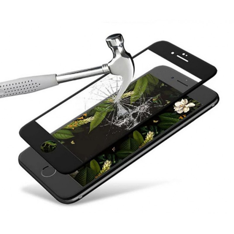 Загартоване захисне скло на Iphone 6s 100% покриття Чорне