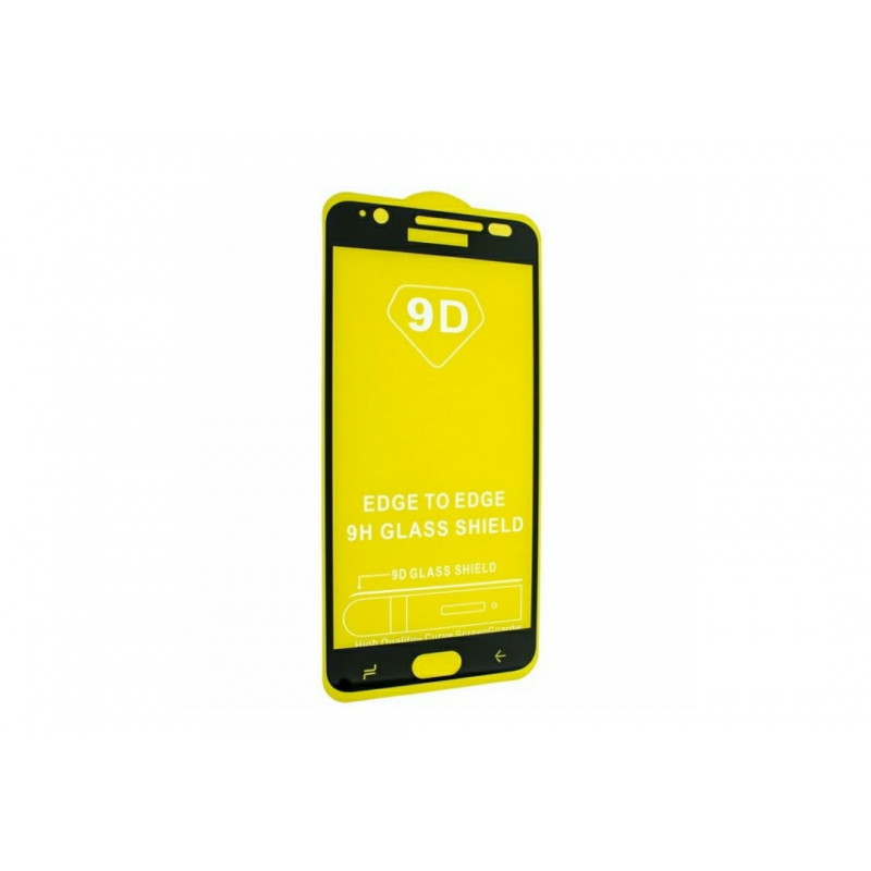 Загартоване захисне скло на Samsung Galaxy J7 2016 / Чорна рамка
