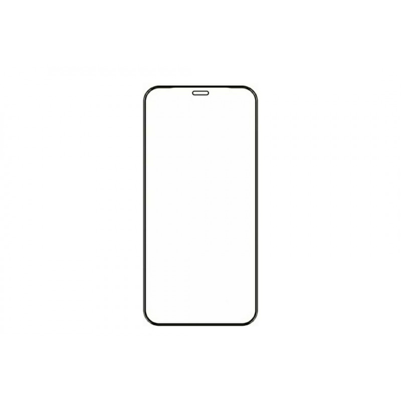 Загартоване скло на Iphone 12 / Повне покриття / Чорна рамка