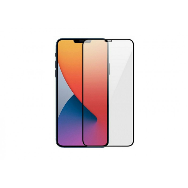 Загартоване скло на Iphone 12 Pro / Повне покриття / Чорна рамка
