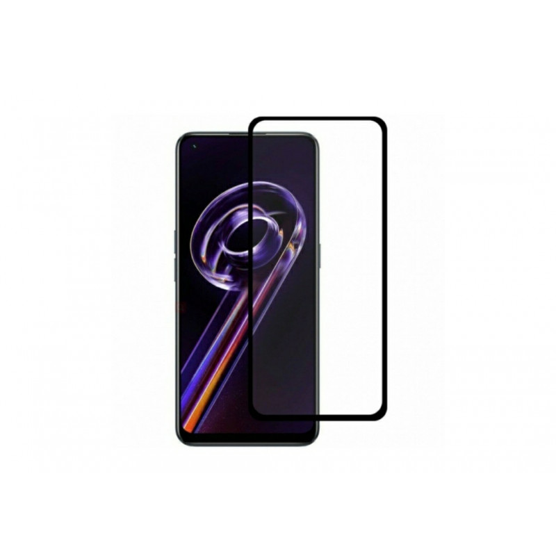 Загартоване захисне скло на смартфон Realme 9 Pro Plus (5G) / Чорна рамка