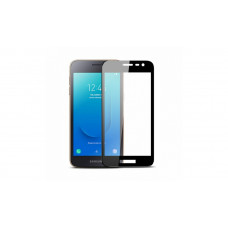 Загартоване захисне скло на Samsung J2 Core (2018) / Чорна рамка