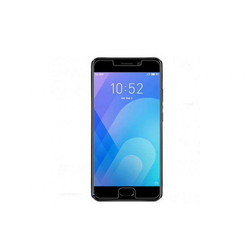 Загартоване захисне скло на Meizu M6 / Без рамки / Прозоре
