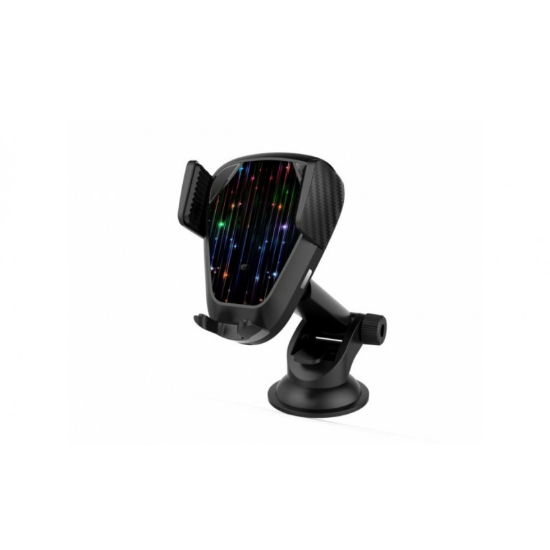 Зарядка безпровідна автомобільна aiLink Sensor Auto V7 / 2 в 1 / USB / Швидка зарядка Quick Charge 2.0 / Чорна