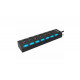 USB хаб Hi-Speed / USB 2.0 / 7 портів USB / З перемикачами / 40 см. / Чорний