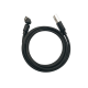 Магнітний кабель USLION 2 в 1 / Micro - USB / 540 градусів / Круглий / 100 см. / Чорний