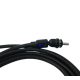 Магнітний кабель USLION 2 в 1 / Micro - USB / 540 градусів / Круглий / 100 см. / Чорний