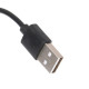 Магнітний USB кабель для дитячого смарт-годинника Q100 Q100S / 50 см. / 4 конектора / Чорний