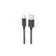 Кабель Hoco X88 / Lightning - USB для Iphone / Швидка зарядка до 2.4 ампера / 1 метр / Чорний
