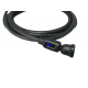 Магнітний кабель USLION 2 в 1 / Lightning (Iphone) - USB / 540 градусів / Круглий / 200 см. / Чорний