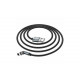 Магнітний кабель Hoco U94 2 в 1 / Lightning (Iphone) - USB / 540 градусів / Круглий / 120 см. / Чорний