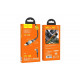 Магнітний кабель Hoco U94 2 в 1 / Lightning (Iphone) - USB / 540 градусів / Круглий / 120 см. / Чорний