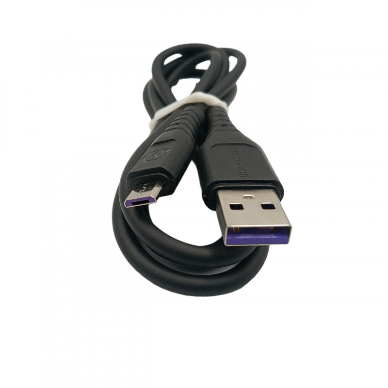 Кабель Wekome WDC-152 / Micro - USB / Силіконовий / 6 ампер / 1 метр / Чорний