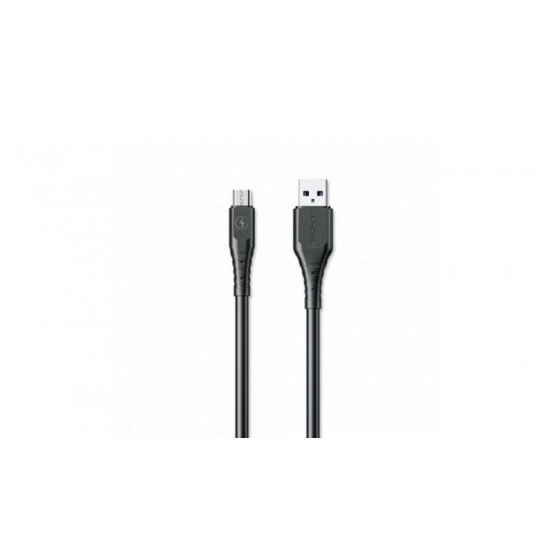Кабель Wekome WDC-152 / Micro - USB / Силіконовий / 6 ампер / 2 метра / Чорний
