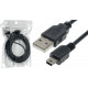 Кабель Mini - USB для плеєрів, колонок, відеореєстраторів / 3 метра / Чорний