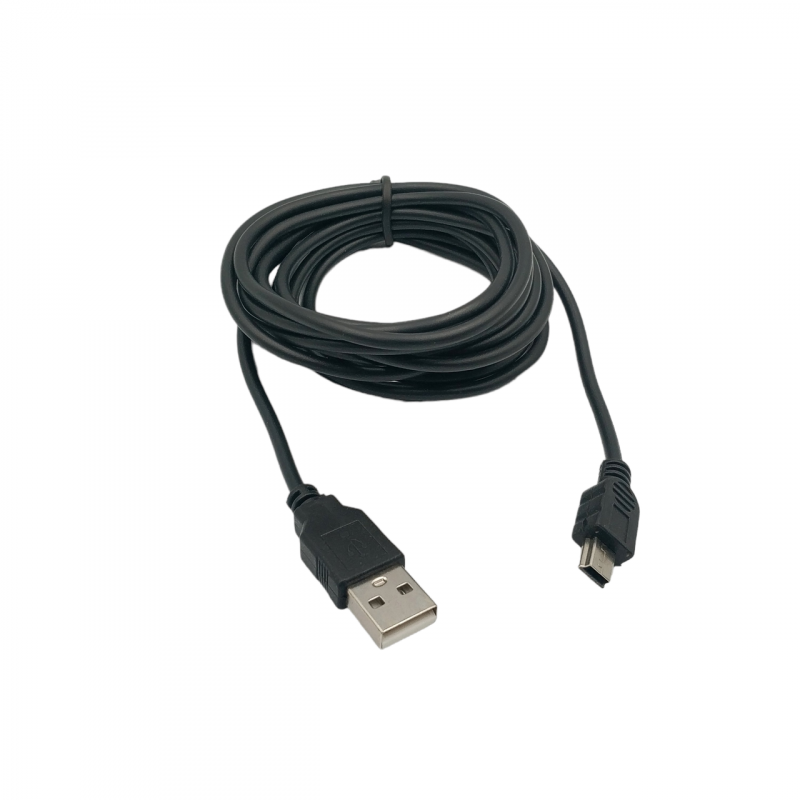 Кабель Mini - USB для плеєрів, колонок, відеореєстраторів / 3 метра / Чорний