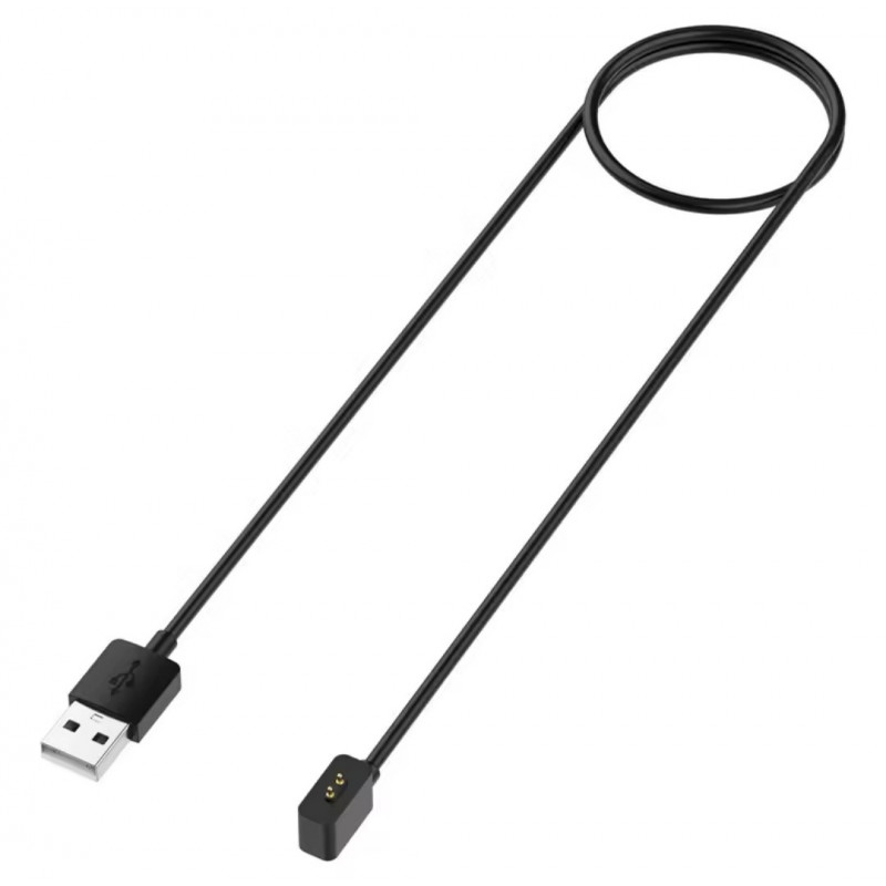 Магнітний USB кабель на смарт годинник Xiaomi Redmi Watch 3 Lite, Watch 3 Active / 100 см. / Чорний