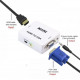 Перехідник HDMI - VGA для передачі відео і аудіо сигналу / 1080p / Білий