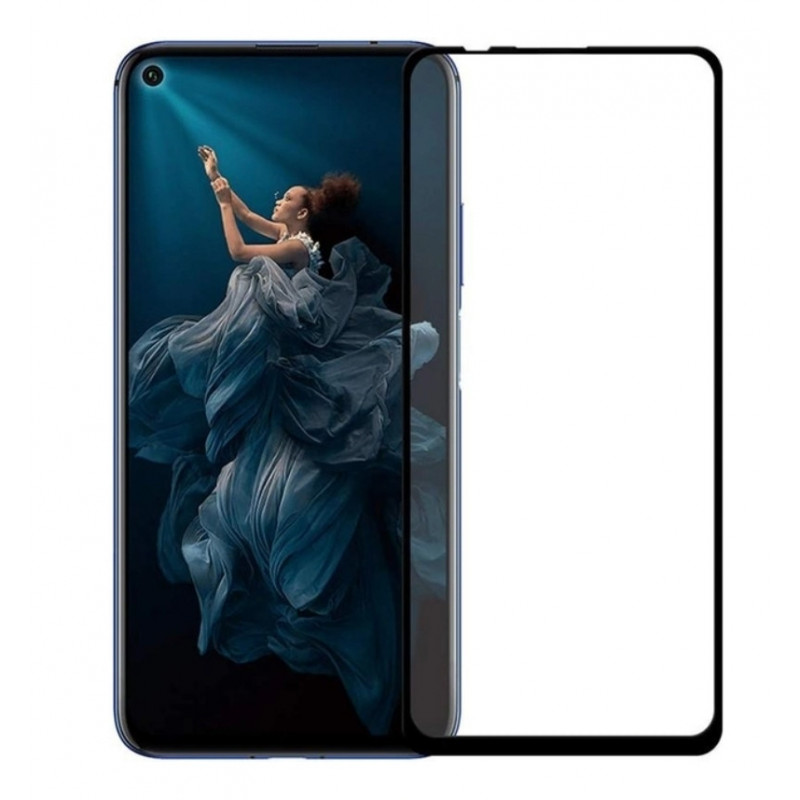 Загартоване захисне скло на смартфон Honor 20/ Чорна рамка