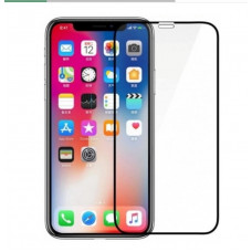 Загартоване захисне скло на смартфон iPhone XS / Чорна рамка