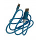 Магнітний кабель/ Type C USB кабель / Кабель 1 метр / USB Data cable / Синьо-бірюзовий