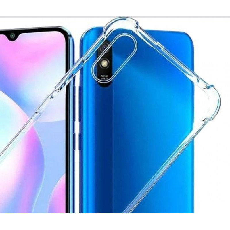 Силіконова накладка (бампер) для смартфона Xiaomi Redmi 9A / чохол SMTT / Прозорий
