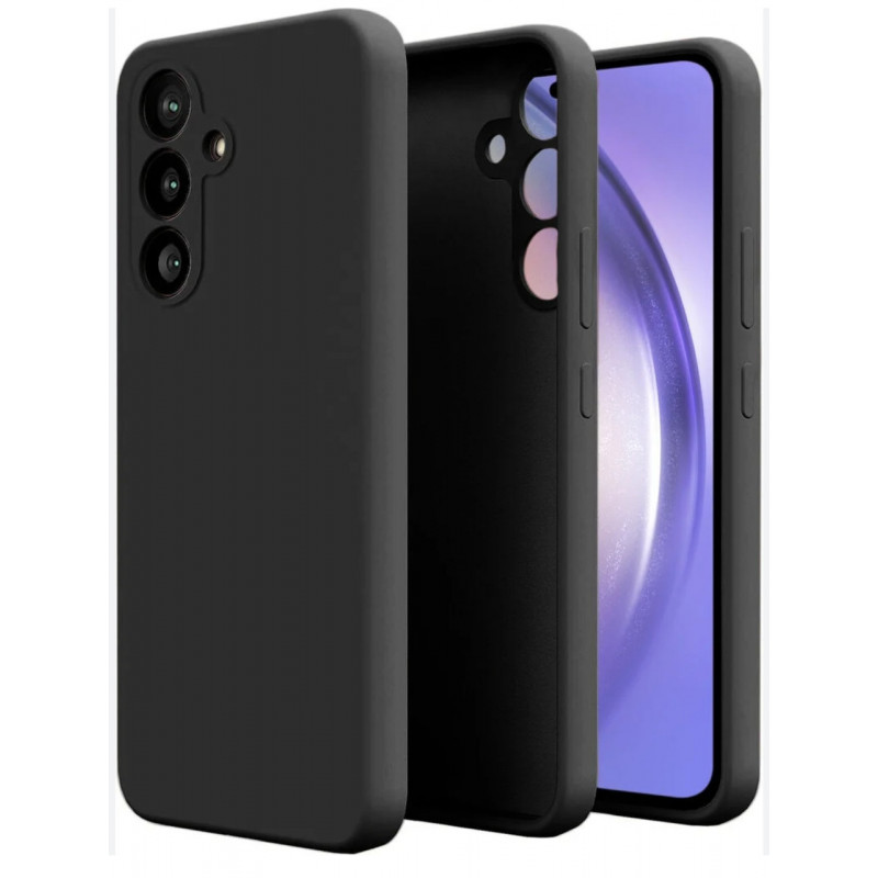 Силіконова накладка (бампер) для смартфона  Samsung A34 (5G)  / SMTT / Матовий /  Чорний
