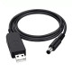 Кабель для живлення роутерів та інших пристроїв 5.5 * 2.5 мм. / USB 5 вольт на DC 12 вольт / 100 см. / Чорний