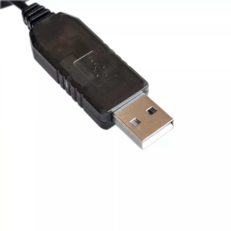 Кабель для живлення роутерів та інших пристроїв 5.5 * 2.5 мм. / USB 5 вольт на DC 12 вольт / 100 см. / Чорний