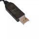 Кабель для живлення роутерів та інших пристроїв 5.5 * 2.5 мм. / USB 5 вольт на DC 12 вольт / 100 см. / Чорний