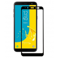 Загартоване захисне скло на смартфон Samsung Galaxy J600 / Чорна рамка