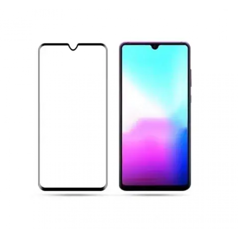 Загартоване захисне скло на смартфон  Huawei Y6 2019/ Чорна рамка