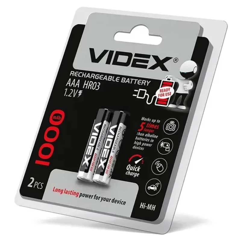 Акумулятор Videx Ni-MH AAA / 1000 mAh