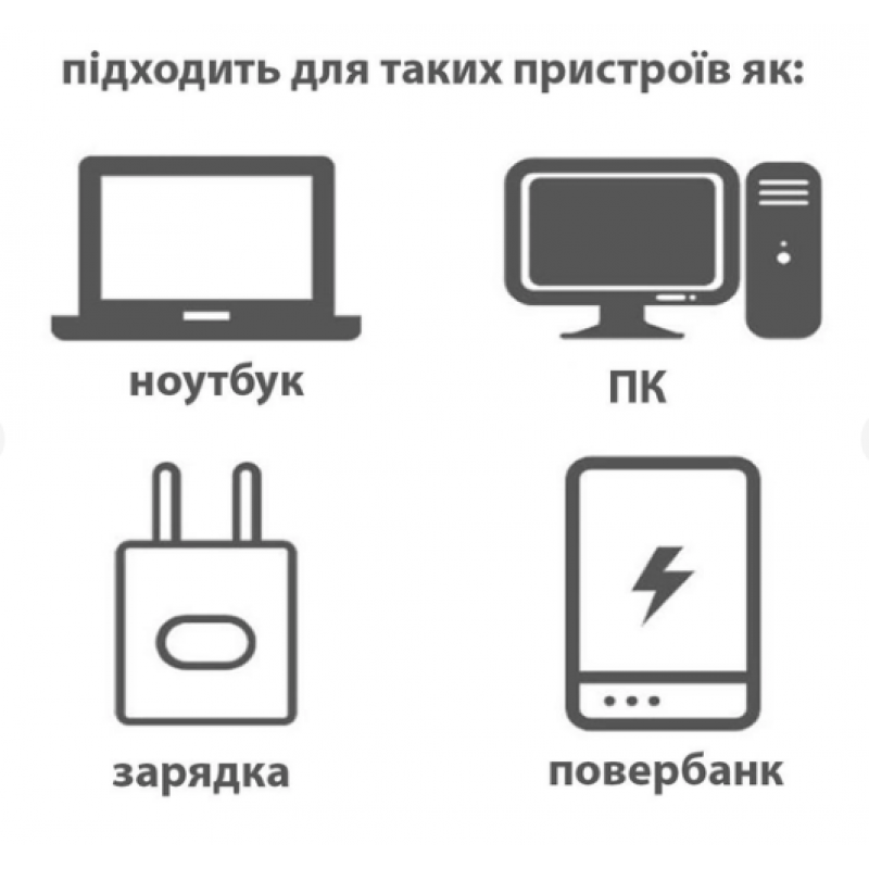Лампочка USB LED LAMP mini / 1W / Теплий білий