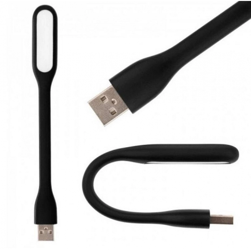 USB фонарик / USB лампа / Лампа для ноутбука 1.2 Вт / Черный