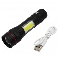 Ручний ліхтарик BL-520-T6 / mirco USB  / Чорний