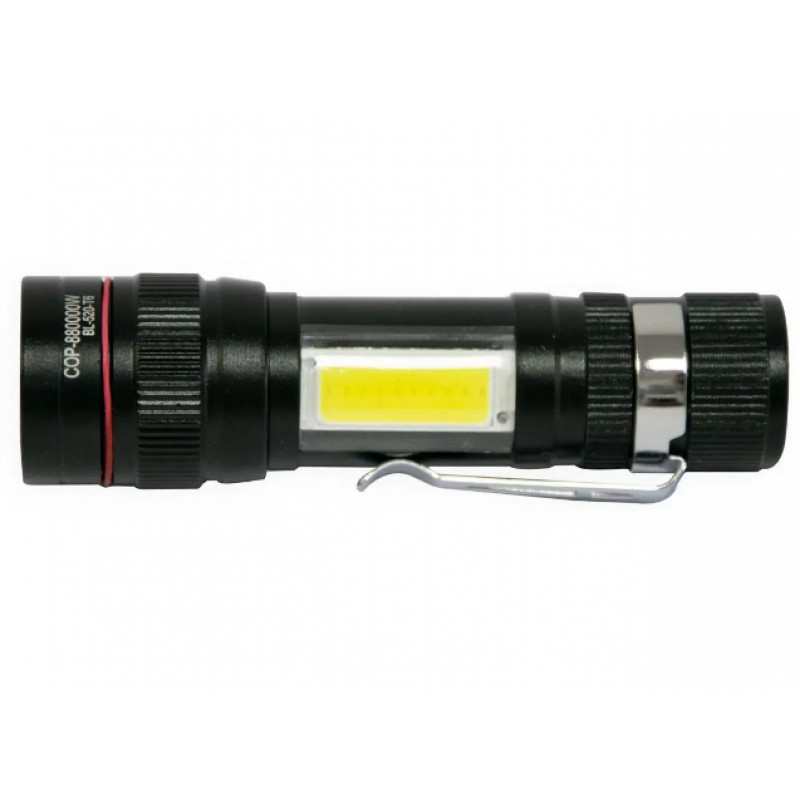 Ручний ліхтарик BL-520-T6 / mirco USB  / Чорний